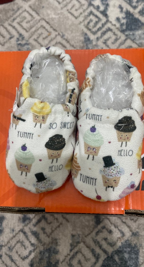 Baskılı kız erkek Bebek Örme Ev Botu - Görsel 5