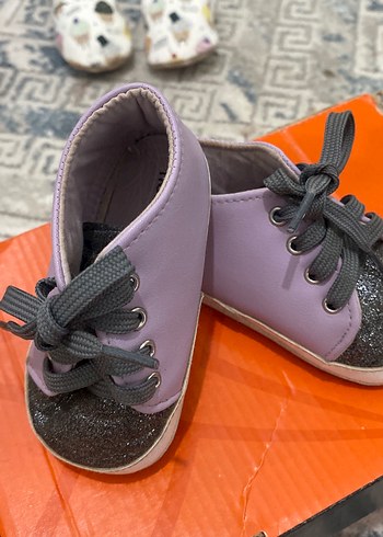 Mor Kız Bebek İlk Adım Ayakkabısı - Görsel 3