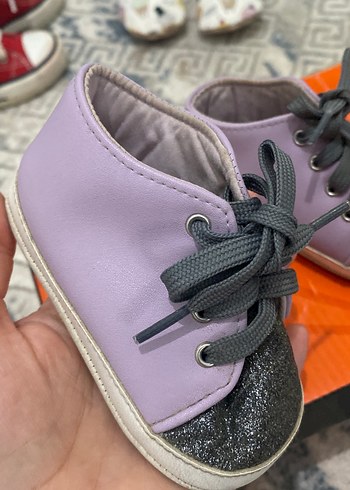 Mor Kız Bebek İlk Adım Ayakkabısı - Görsel 2