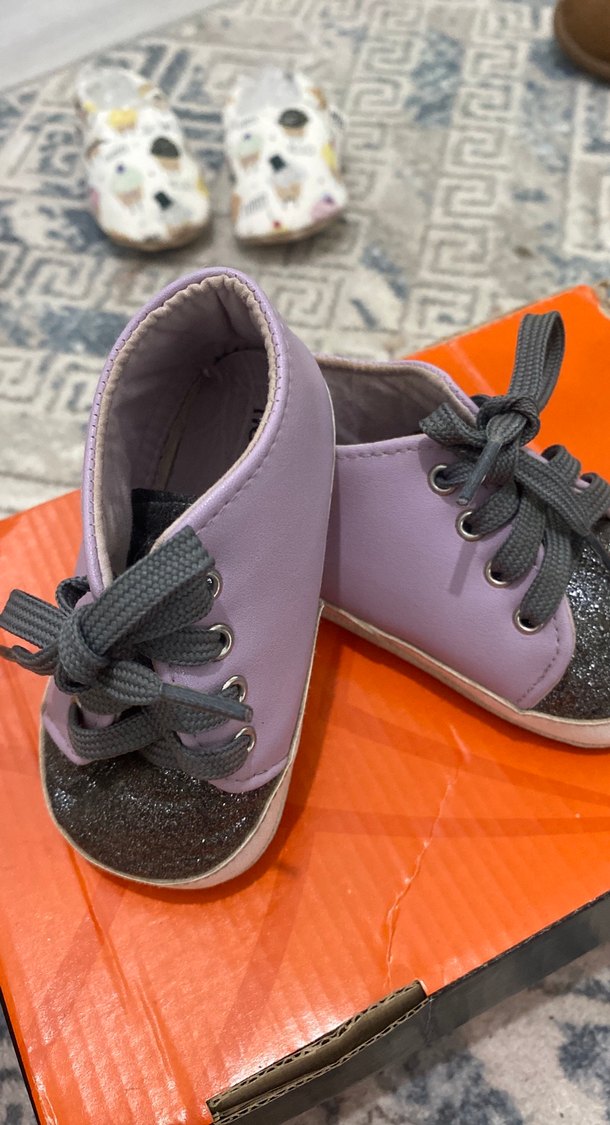 Mor Kız Bebek İlk Adım Ayakkabısı - Görsel 3
