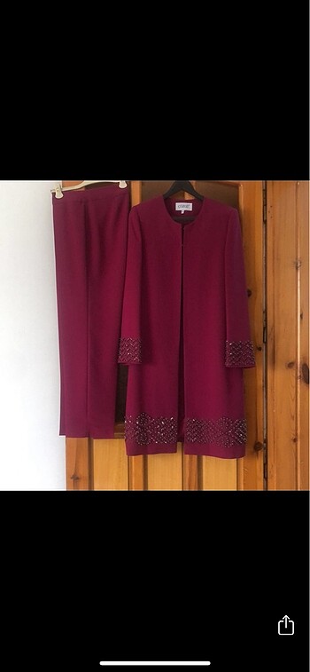 Tesettür ceket pantolon takım