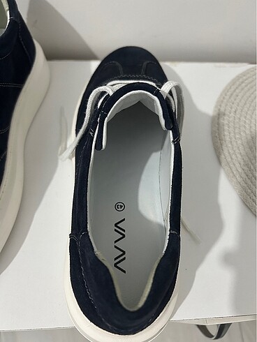 Avva Lacivert 0 süet deri ayakkabı - Görsel 5