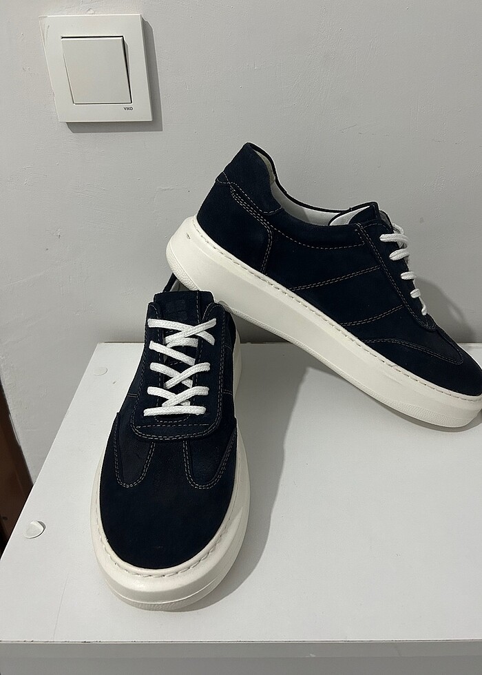 Avva Lacivert 0 süet deri ayakkabı - Görsel 3