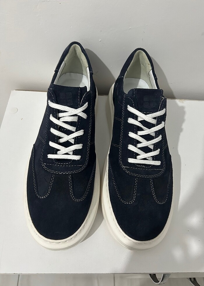 Avva Lacivert 0 süet deri ayakkabı - Görsel 4