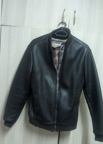 Erkek suni deri mont - Görsel 2