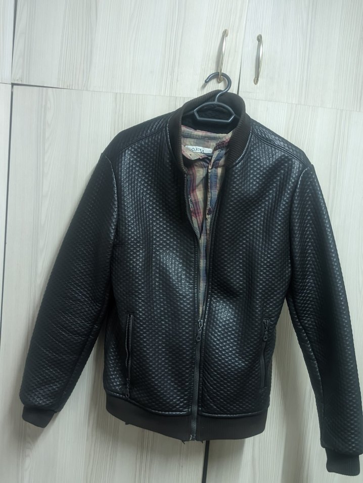 Erkek suni deri mont - Görsel 2