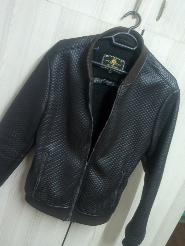 Erkek suni deri mont - Görsel 4