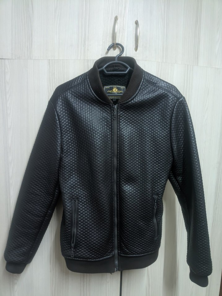 Erkek suni deri mont - Görsel 5