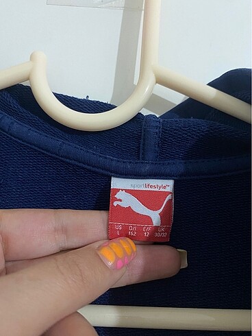 s Beden lacivert Renk Puma fermuarlı sweatshirt
