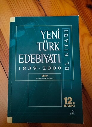 Yeni türk edebiyatı kitabı