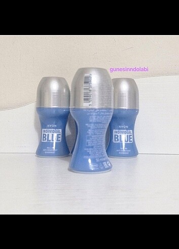 Avon individual blue erkek rollon 3'lü set