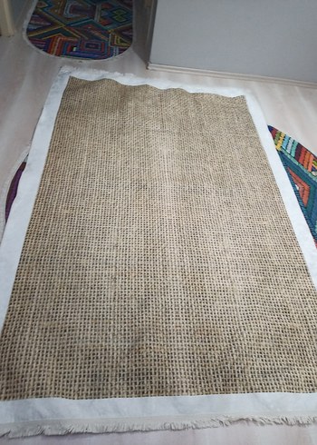 Bej Bohem Tarzı Düz Kilim