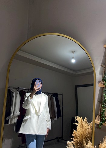 diğer Beden Beyaz blazer ceket