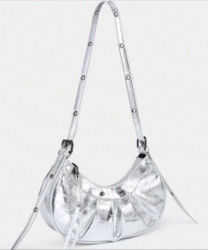 shein silver çanta