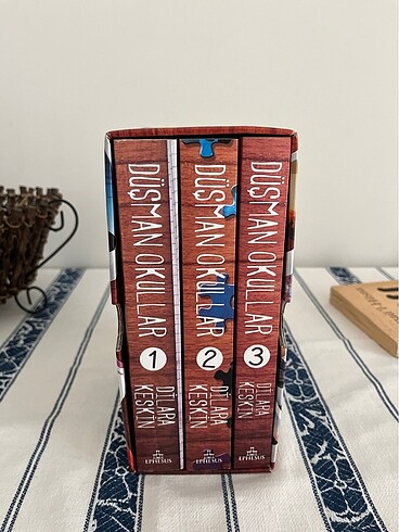 düşman okullar dilara keskin üçlü kitap seti imzalı