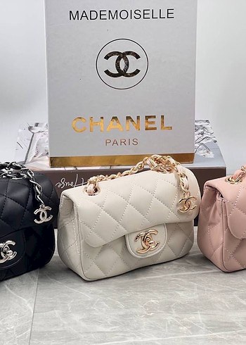 Chanel Pembe Zincir Detaylı Modern Klasik Kadın Çanta
