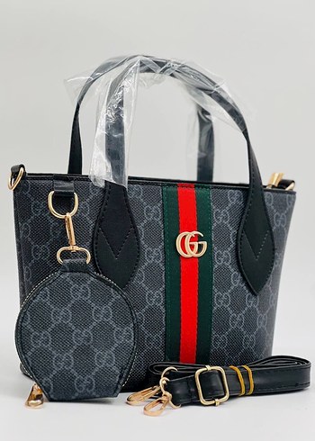 Gucci Siyah Deri Minimalist Kadın Çanta