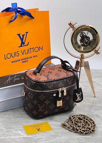  Beden çeşitli Renk Louis Vuitton Kahverengi Deri Baskılı Kadın Çanta