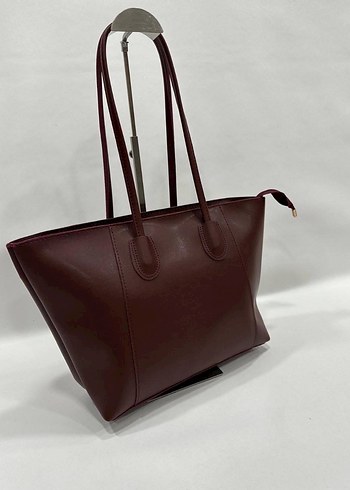 Bordo Deri Kadın Çanta Üst kalite 43x23 cm öfk8