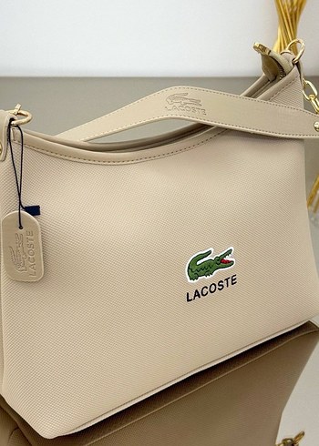 Beyaz Lacoste Kadın Omuz Çantası