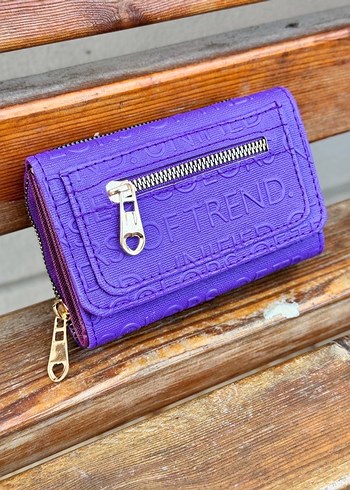 Kadın Mavi Denim Fermuarlı Cüzdan - Görsel 5