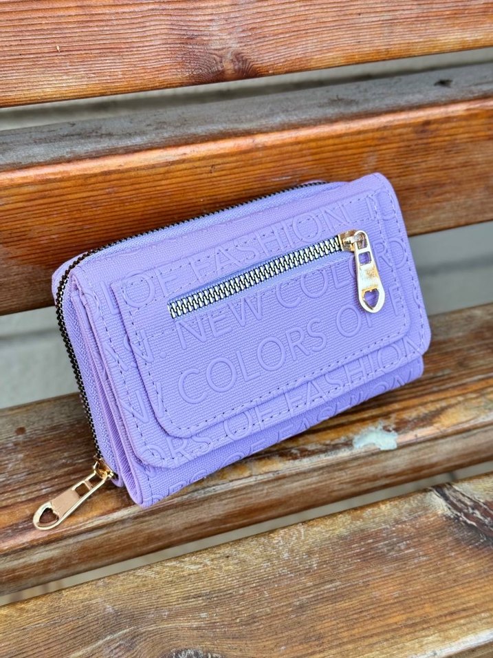 Kadın Mavi Denim Fermuarlı Cüzdan - Görsel 4