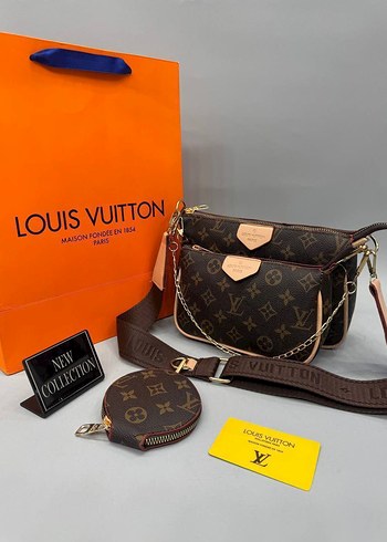 Beden Louis Vuitton Kahverengi Deri Kadın Çapraz Çanta