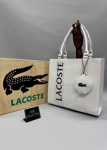 Beden çeşitli Renk Lacoste Lacivert Deri Kadın Çanta