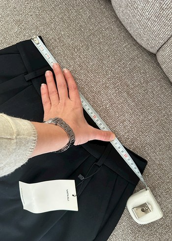 Siyah Kadın Kumaş Pantolon - Görsel 7