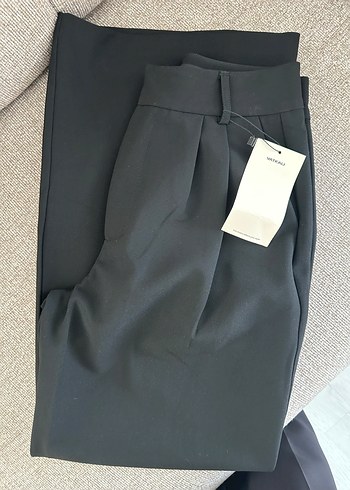 Siyah Kadın Kumaş Pantolon - Görsel 10