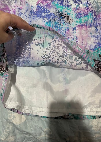 Bohem Midi Bağlama Desenli Drapeli Etek koton yazlık etek - Görsel 3