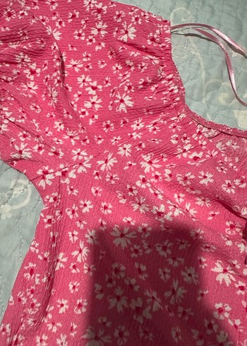 Dantel Detaylı Pembe Mini Bluz - Görsel 3