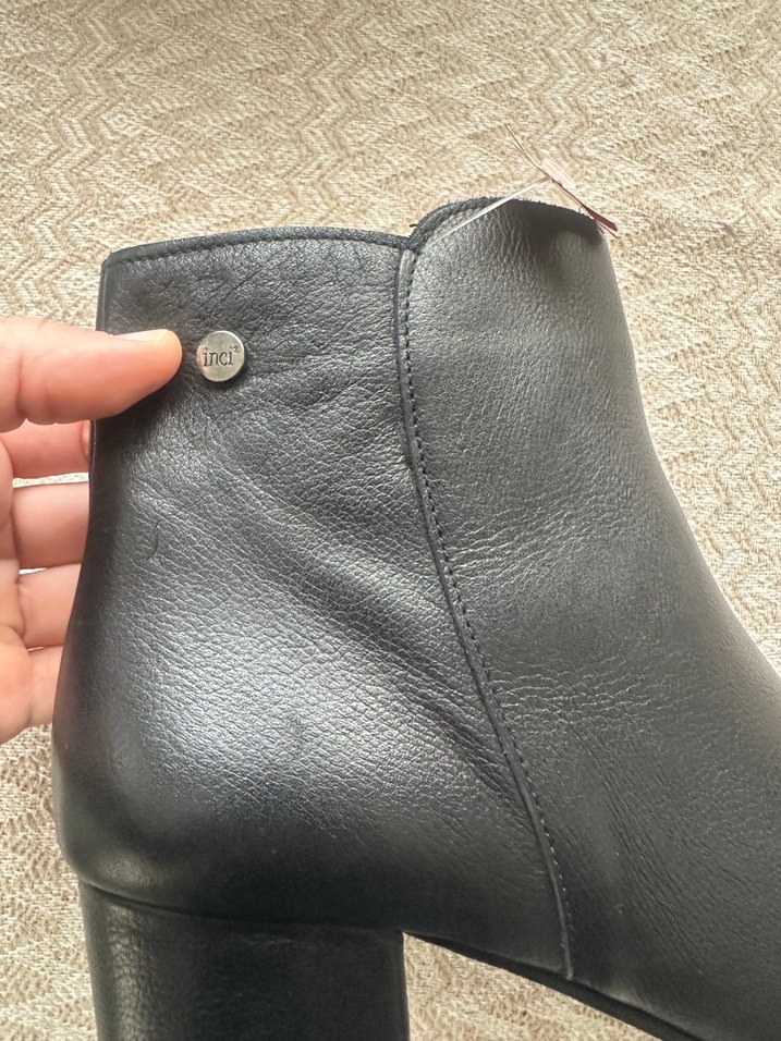 Kadın Siyah Gerçek Deri Tokalı Topuklu Bot inci - Görsel 5