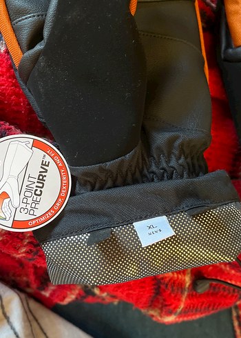 Orjinal USA columbia Erkek Turuncu Deri
 Siyah Eldiven - Görsel 2