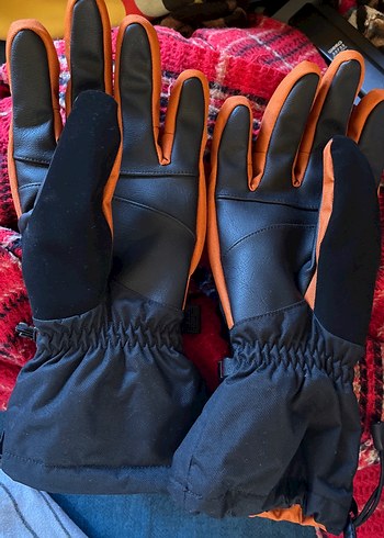 Orjinal USA columbia Erkek Turuncu Deri
 Siyah Eldiven - Görsel 3