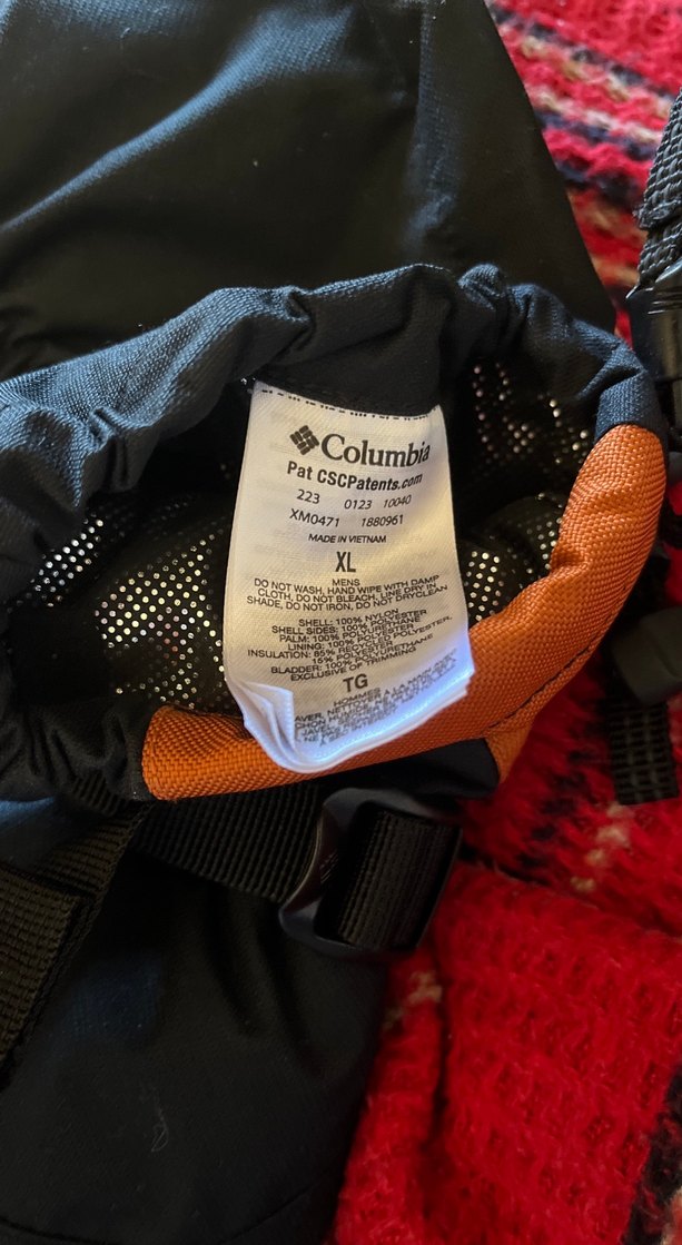 Orjinal USA columbia Erkek Turuncu Deri
 Siyah Eldiven - Görsel 4