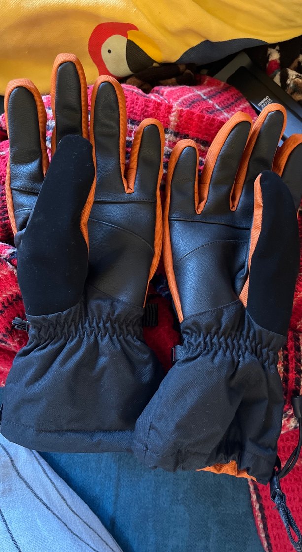 Orjinal USA columbia Erkek Turuncu Deri
 Siyah Eldiven - Görsel 3