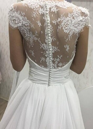 Özel dikim vintage model gelinlik - Görsel 5