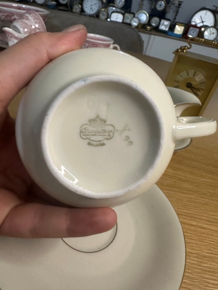 Beyaz İnce Kenarlı Porselen Çay fincanı - Görsel 3