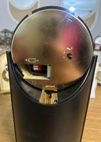 Parlak Altın Masa Saati Alman hareketli saat - Görsel 4