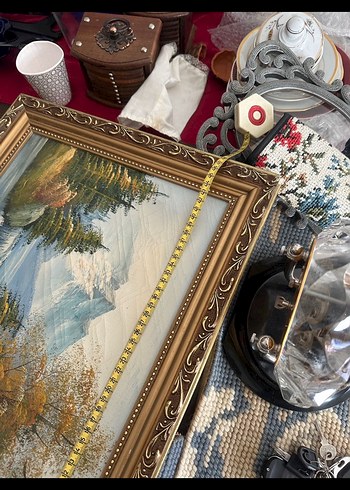 Altın Çerçeveli Manzara Tabloları - Görsel 2