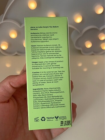 Beden Renk Sivilce ve Leke Karşıtı Arbutin Niacinamide Serum