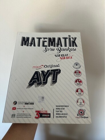 MikroOrijinal Yayınları Ayt Matematik Soru Bankası