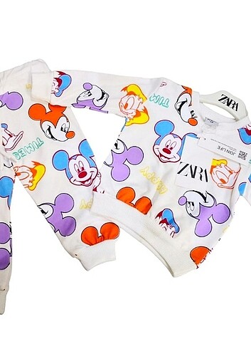 Zara kids mickey mouse ikili takim