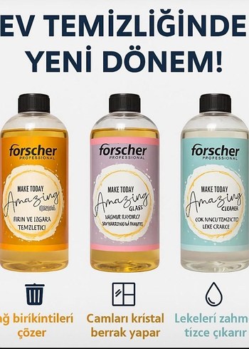 Forscher Ev Temizlik Seti - Fırın, Cam ve Leke Temizleyici
