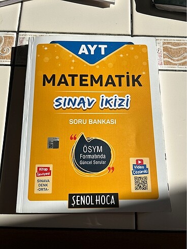 Şenol Hoca AYT Matematik Sınav İkizi Soru Bankası