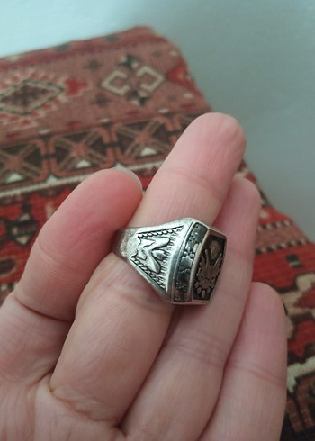 Gri Vintage Erkek Yüzük - Görsel 4