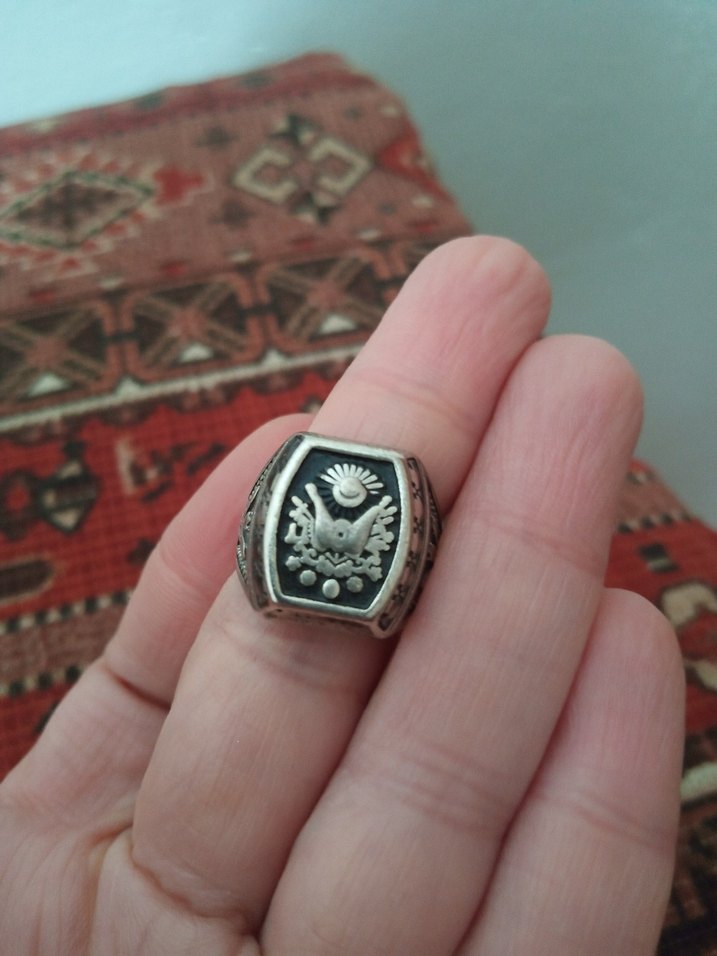 Gri Vintage Erkek Yüzük - Görsel 3