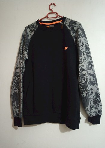 Gri Baskılı Erkek Sweatshirt - Görsel 2