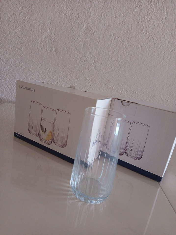 English Home 6'lı Beyaz Uzun Bardak Seti - Görsel 2